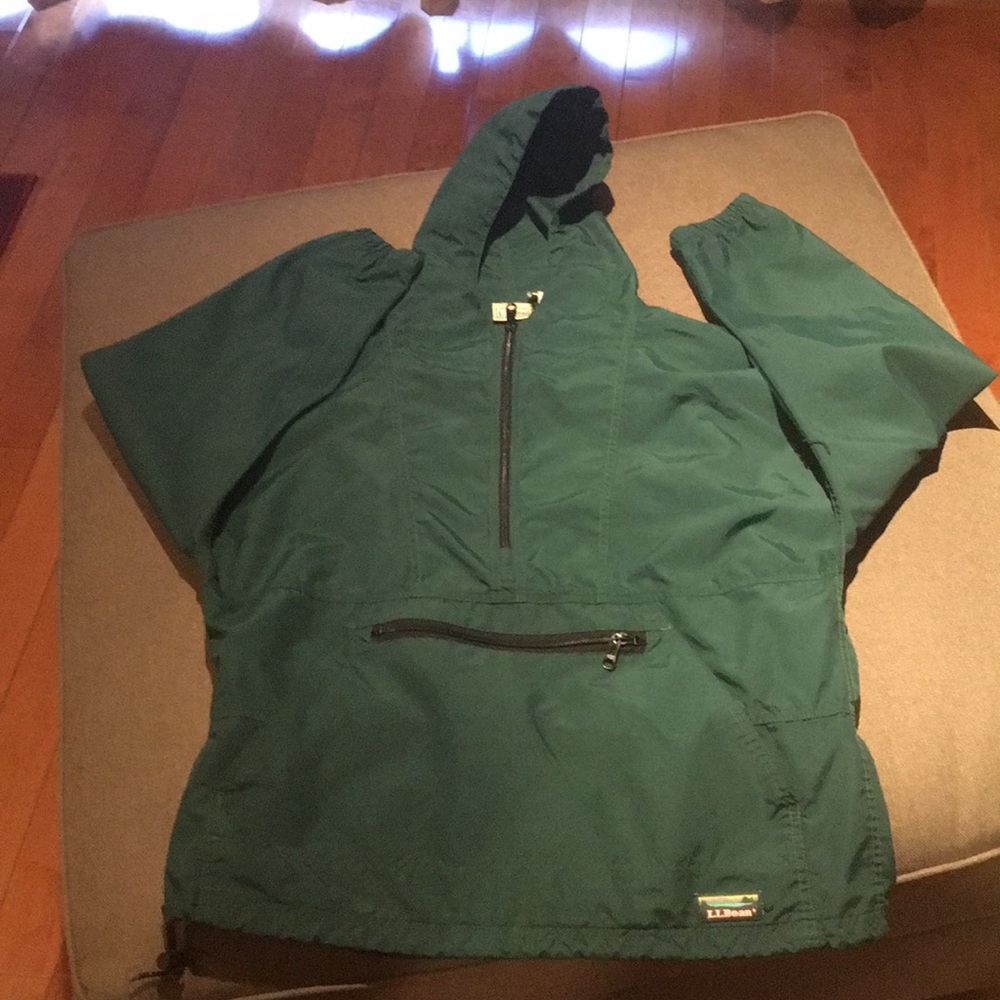 Vintage LLbean pullover jacket with hood